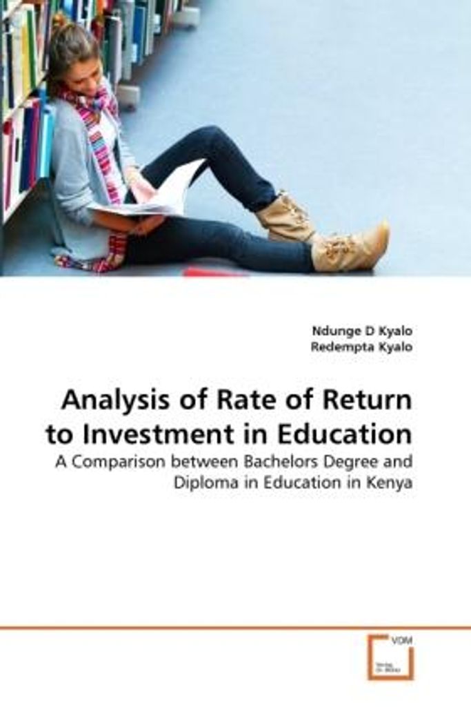 Kyalo, N: Analysis of Rate of Return to Investment in Educat