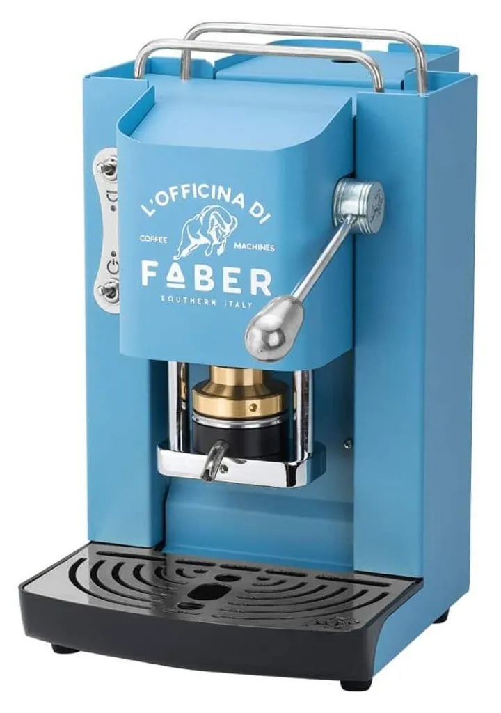 Faber Pro Deluxe ESE Turquoise : Machine Café Métal 15 Bar - 44mm