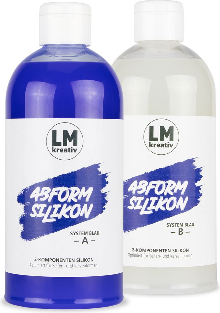 Abformsilikon 1 kg für Seife & Kerzen blau - Hochqualitatives Silikon Gießen für präzise, maßgeschneiderte Formen, Ideal für kreative DIY-Projekte und einzigartige Geschenkideen
