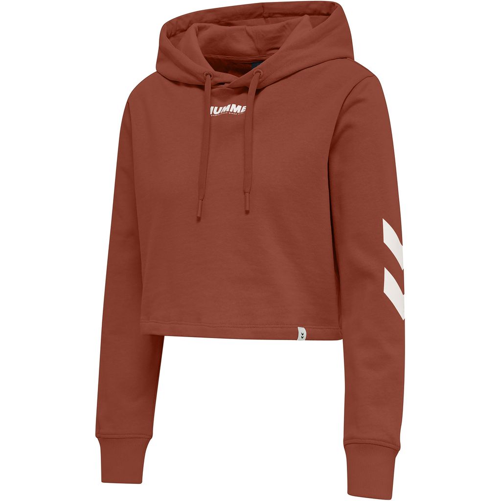 HUMMEL hmlLEGACY WOMAN CROPPED HOODIE, ARABIAN SPICE, S