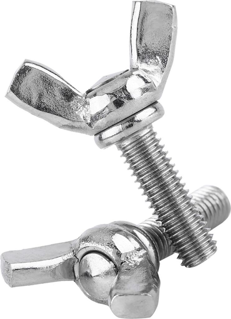 5 Stück Beutel 304 Edelstahl Flügel-Schmetterlingsschrauben Bolzen Maschinenreparaturzubehör (M5 * 20 mm)