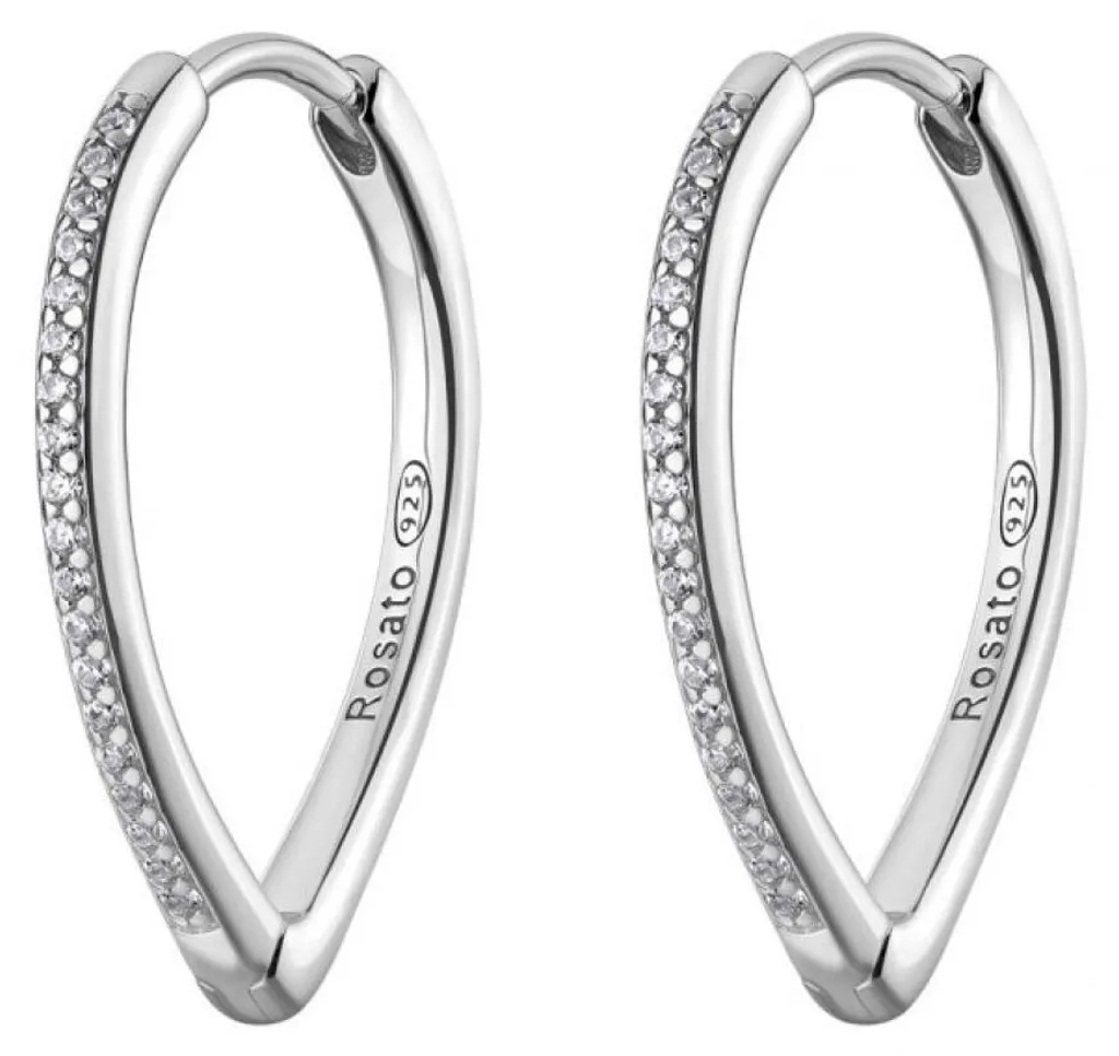 Puces d'oreilles en argent et zircons Sofia - Bijoux Femme Élégants