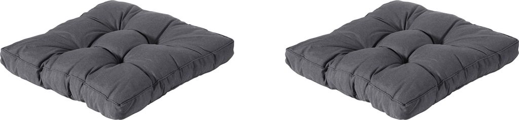 Madison - Florance Sitzkissen Panama grau - Ca. 60x60 cm - 2er-Set