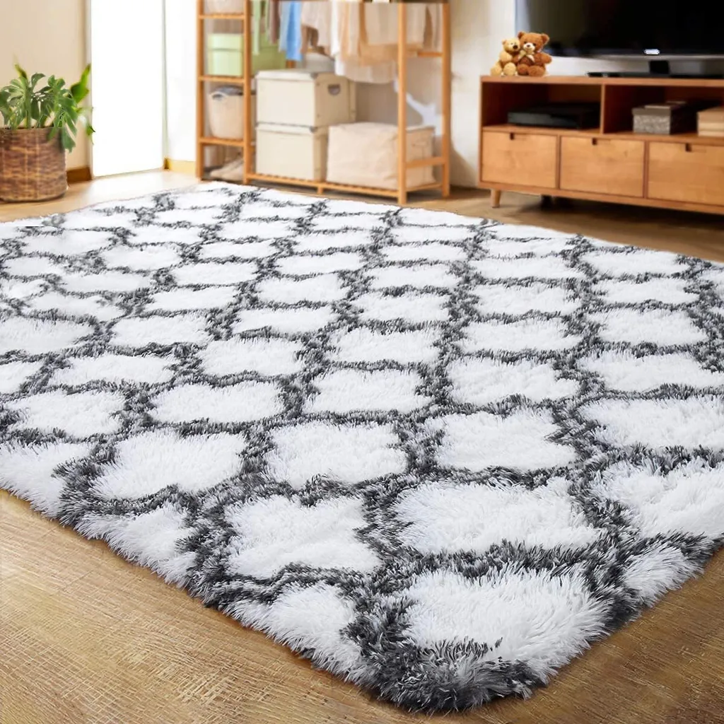Tapis de Salon Blanc 80x160 cm - Solution Douceur et Anti-Glisse Sol