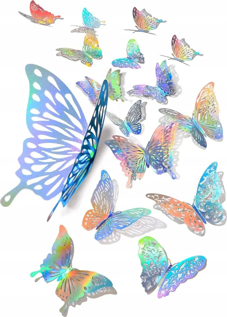 Papillons Muraux 3D pour Masquer Défauts et Décorer - Pack de 60 Unités