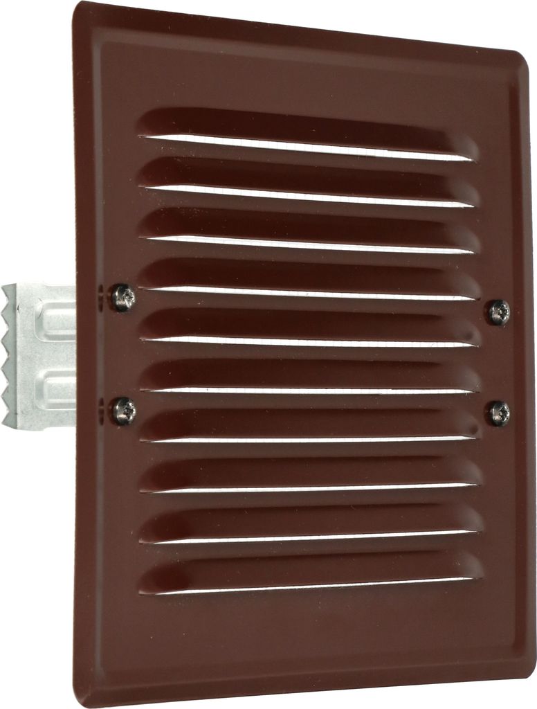KOTARBAU Lüftungsgitter 165x165 mm aus Metall mit Insektenschutz Braun