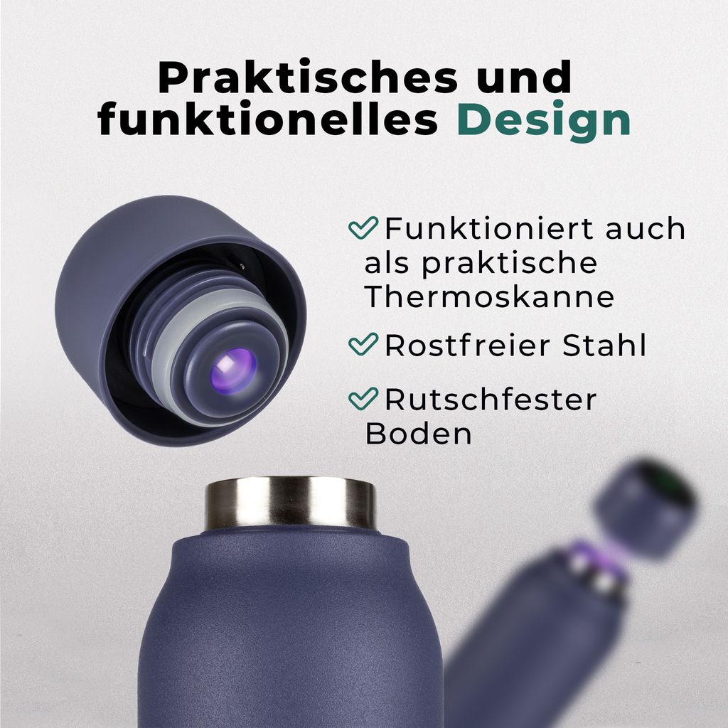 Noaton Naturaq 600ml, Blau, selbstreinigende isolierte UV-C Produktbild 8