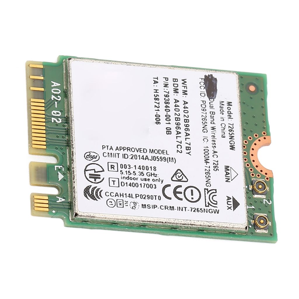 Laptop-WLAN-Karte 1200 Mbit/s Highspeed 2,4 GHz/5 GHz Dualband Bluetooth 4.2 AC NGFF Netzwerkkarte Drahtlosmodul