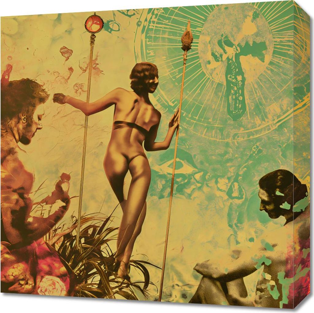 Bild 50x50cm Synthese mit der Welt