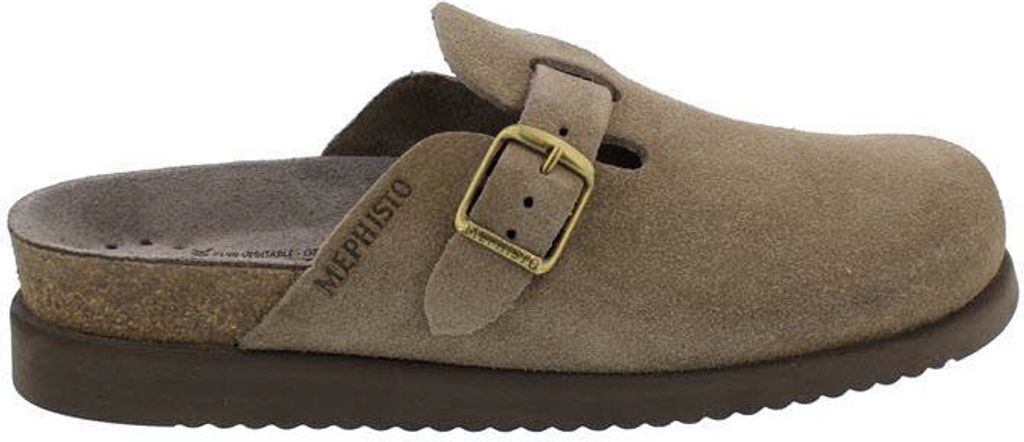 Mephisto HALINA Clog, Sandvelour, Warm-Grey - 62820, Produktbild 