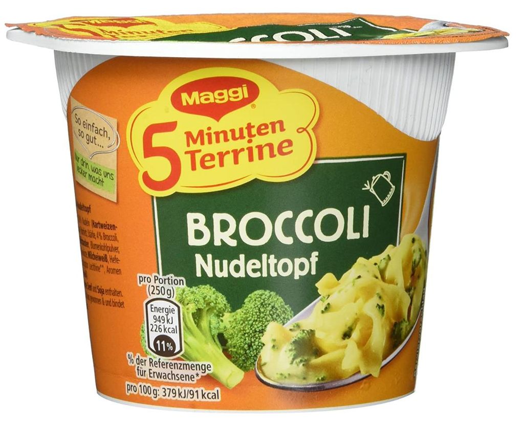 Maggi 5 Minute Terrina di spaghetti ai broccoli Vaschetta Immagine del prodotto 
