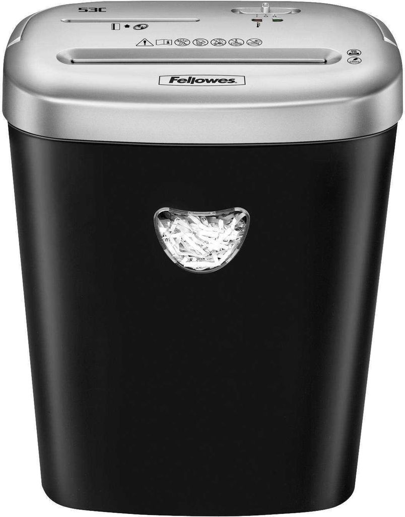 Fellowes Powershred 53C - Predbežný skartovač - Krížový rez Obrázok produktu 