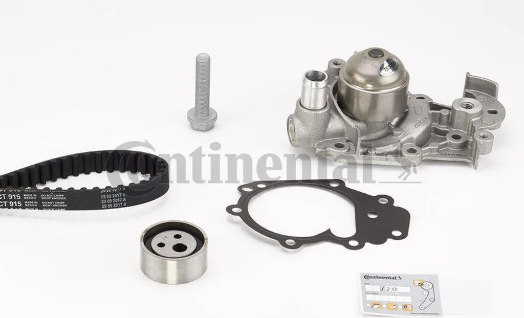 Pompe à eau et kit courroie crantée Continental CT915WP2 qualité origine