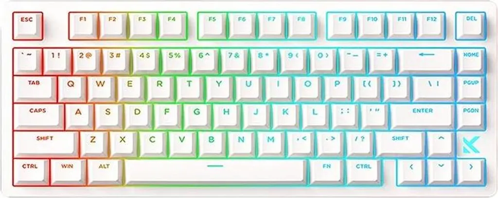Clavier Gamer Mécanique Jet 75 Bluetooth RGB Olive avec Switchs Bleus TKL