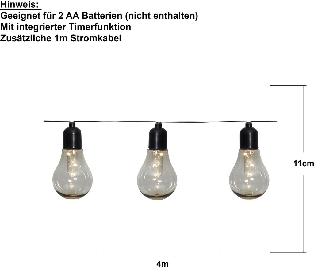 LED rozprávkové svetlá "Glow", 10 kusov, po 3 LED diódy, Obrázok produktu 10
