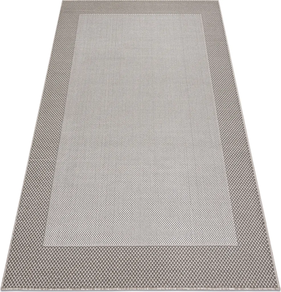 Tapis SIZAL SISALO Cadre 2900 crème et beige en 120x170 cm pour salon