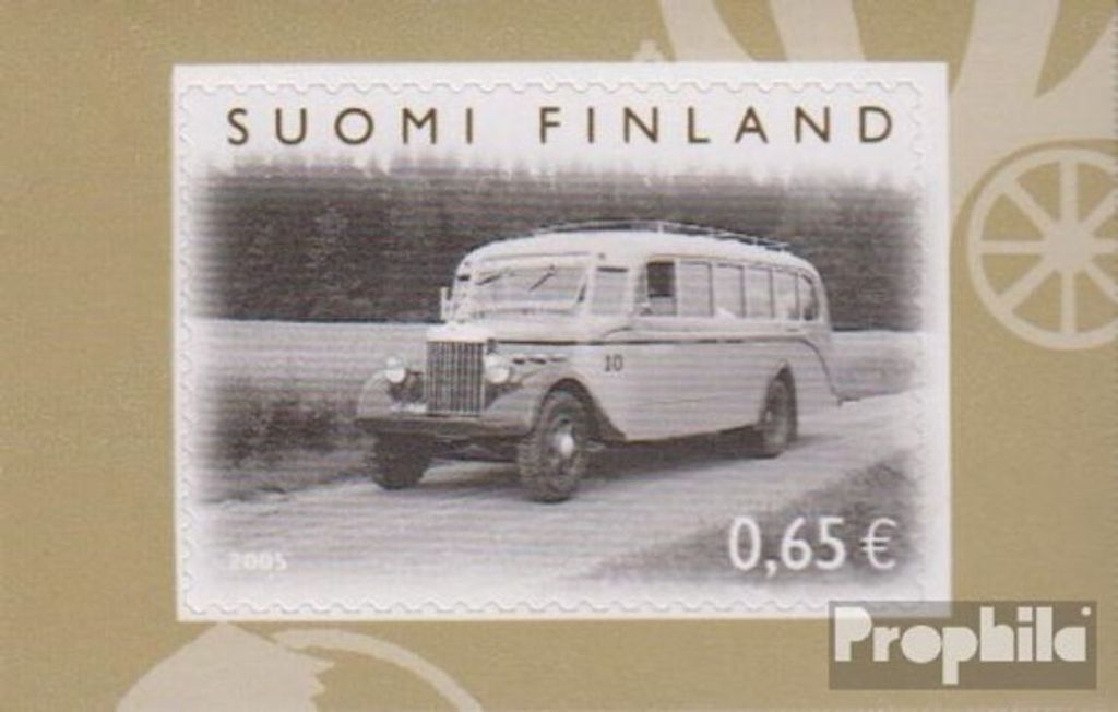 Briefmarken Finnland 2005 Mi 1747 (kompl.Ausg.) postfrisch Omnibus in Finnland
