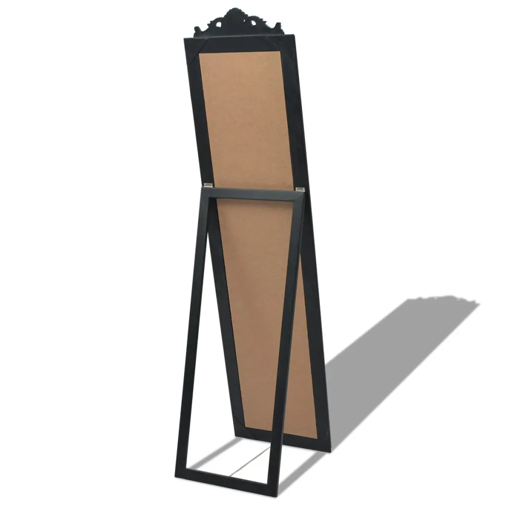 vidaXL Specchio Barocco Nero 160x40 - Specchiera da Terra per Camera - 5