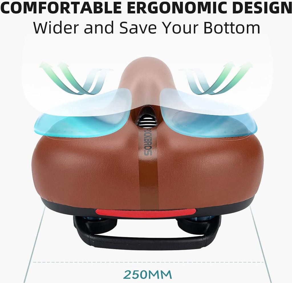 ROCKBROS Fahrradsattel Ergonomisch Breit Fahrradsitz Produktbild 3