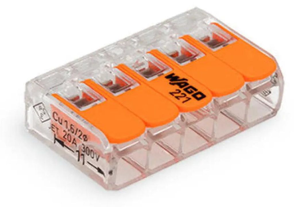Wago 221-415, 29,9 mm, 18,6 mm, 8,3 mm, 450 V Zdjęcie produktu 