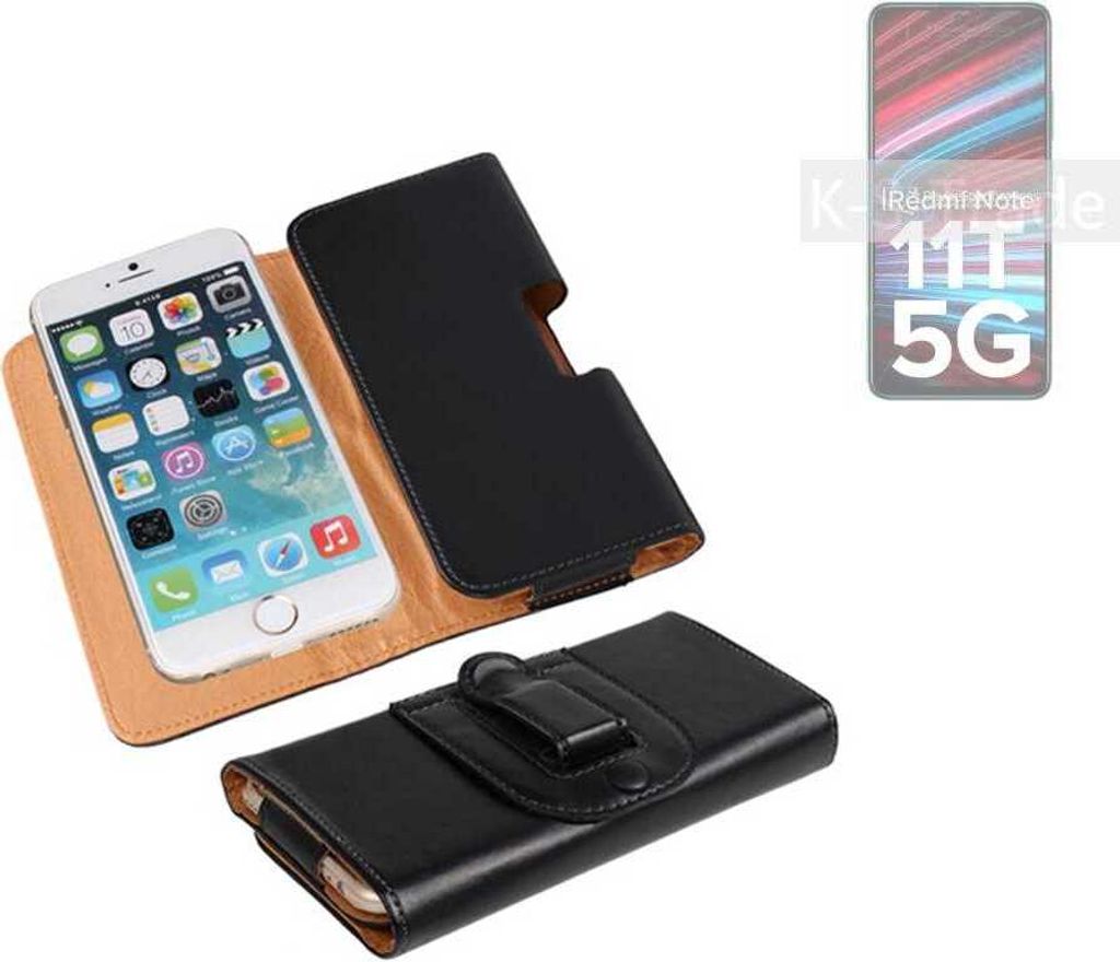 K-S-Trade Schützhülle Handyhülle kompatibel mit Xiaomi Redmi Note 11T 5G Holster Gürtel Tasche Schutzhülle Handy-Tasche Smartphone Case
