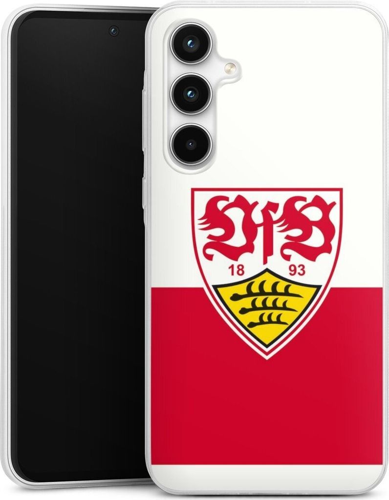 DeinDesign Slim Hülle für Samsung Galaxy A35 5G Silikon Case Ultra Dünn Handyhülle Logo Offizielles Lizenzprodukt VfB Stuttgart
