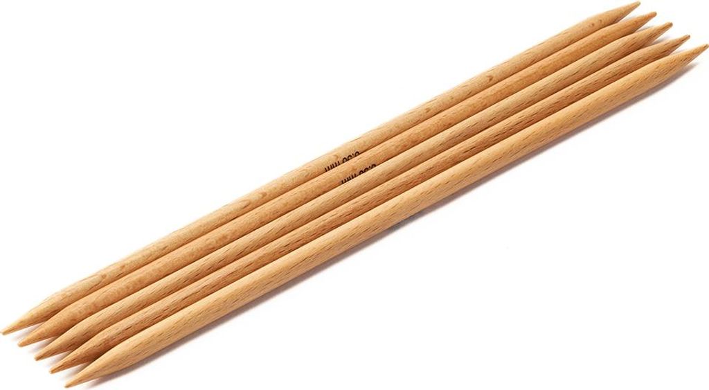 Lana Grossa - Strumpfstricknadel Holz Buche 20cm 5,5mm Produktbild 