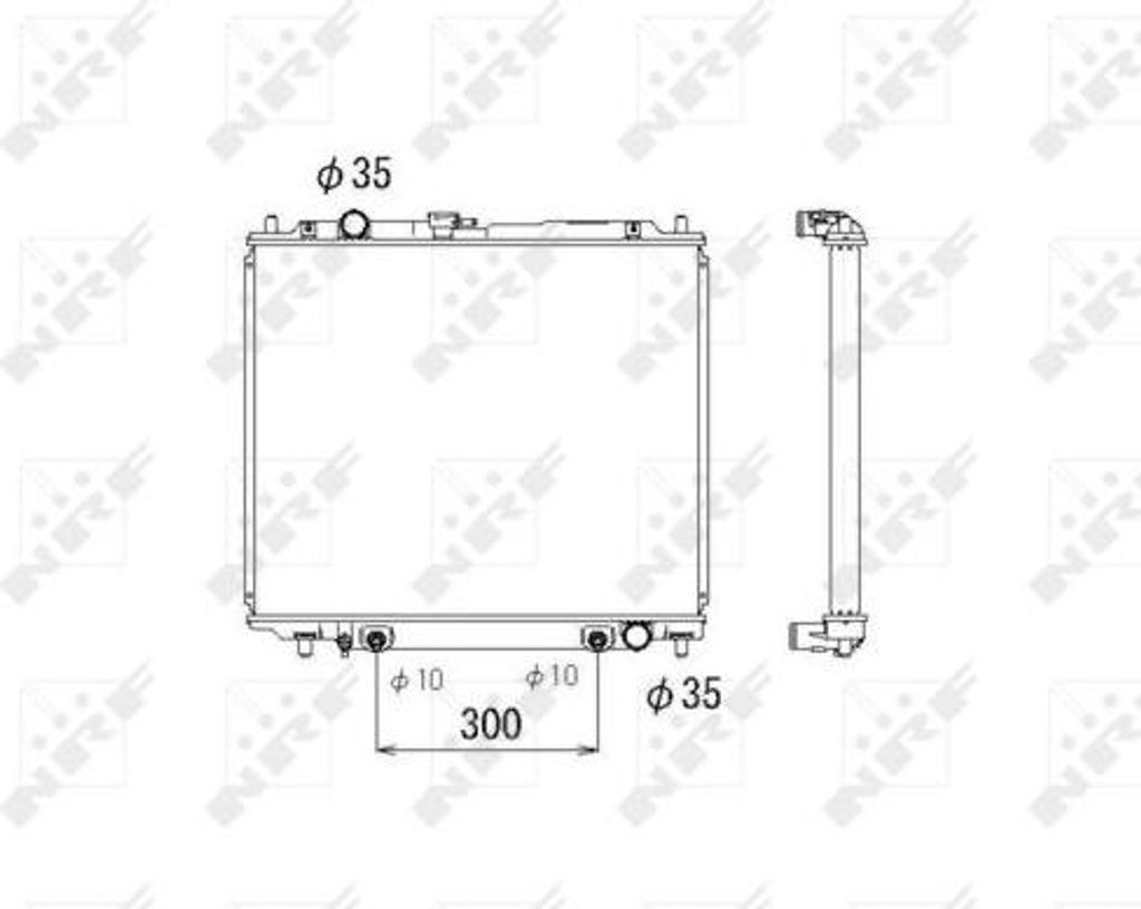 NRF 53810 Motorkühler OE MR340050 kompatibel mit Pajero