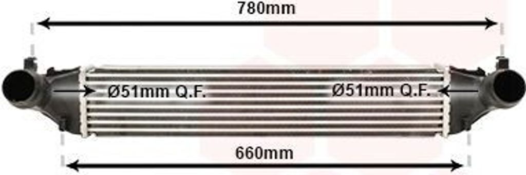 VAN WEZEL 37014700 Ladeluftkühler LLK für OPEL Astra K Sports Tourer (B16) Turbo Intercooler