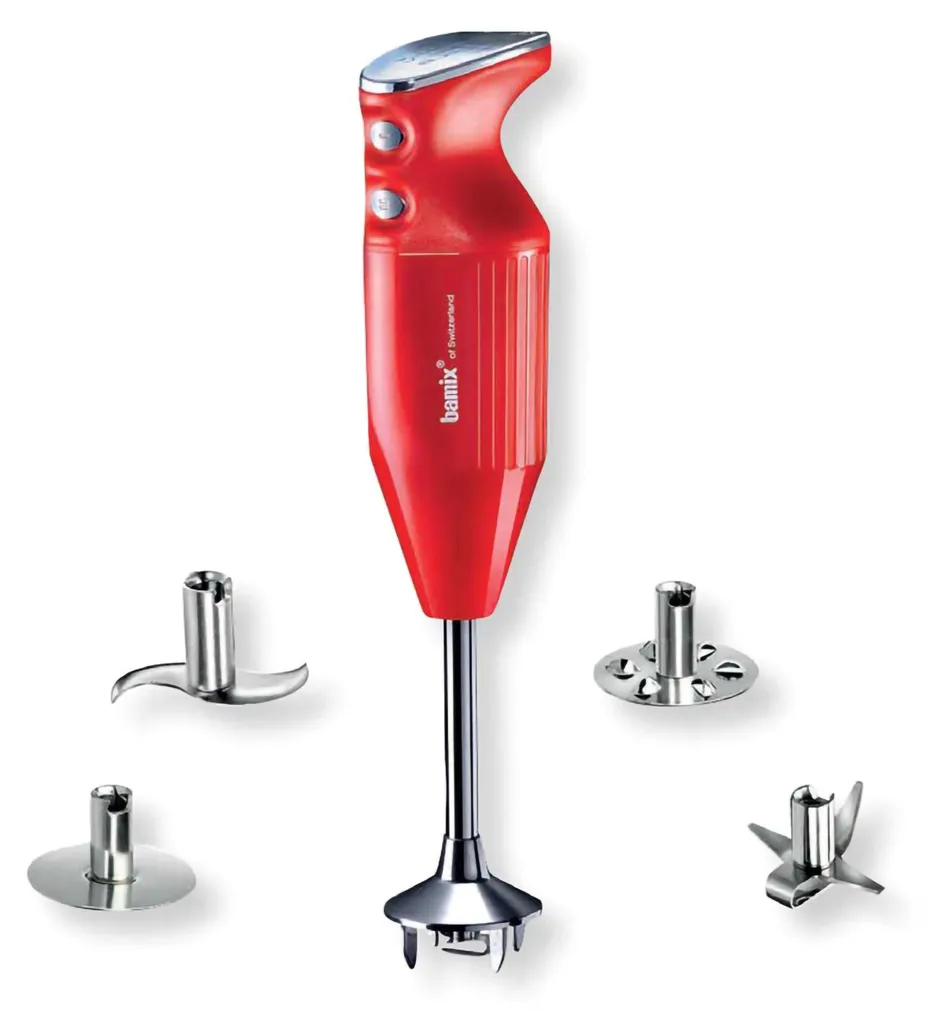 Mixeur plongeant Bamix MAXX rouge 350W - Le mixeur original fabriqué en Suisse