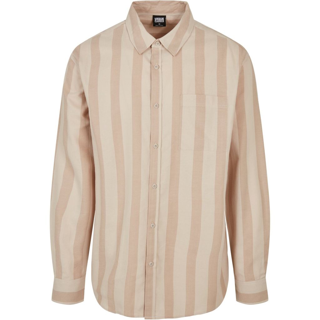 Urban Classics - Striped Shirt Hemd beige / softsea - S