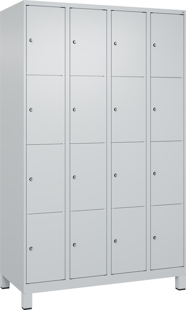 CP Schließfachschrank Classic Plus lichtgrau 080010-404 S10009, 16 Schließfächer 120,0 x 50,0 x 195,0 cm