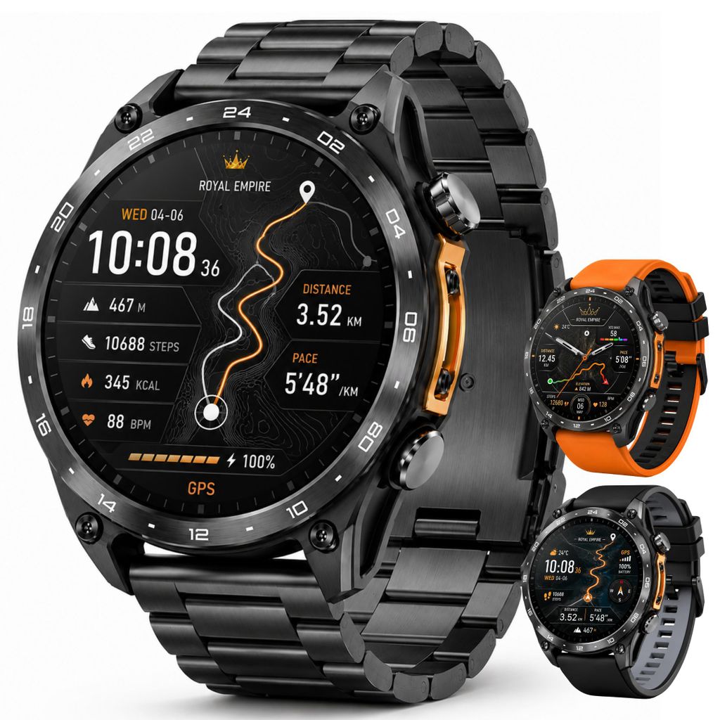 Royal Empire HD Pro GPS Smartwatch Heren - AMOLED Productafbeelding 