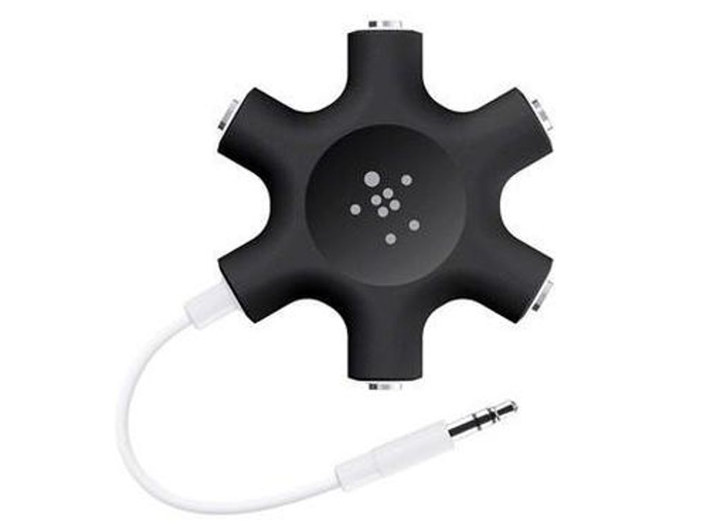 Belkin F8Z274BT, Grün, Weiß, 1x 3.5mm, 5x 3.5mm, Männlich, Produktbild 