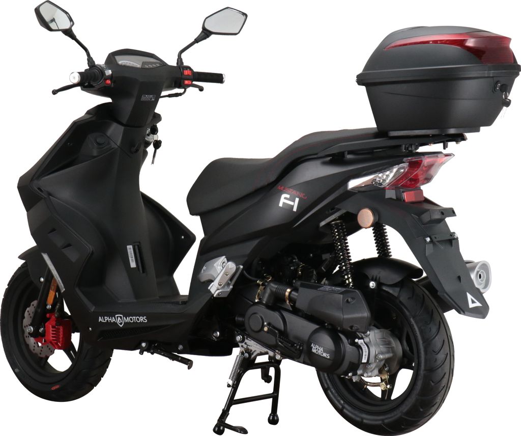 Motorroller Mustang FI 50 ccm 45 kmh EURO 5 mattschwarz Produktbild 3