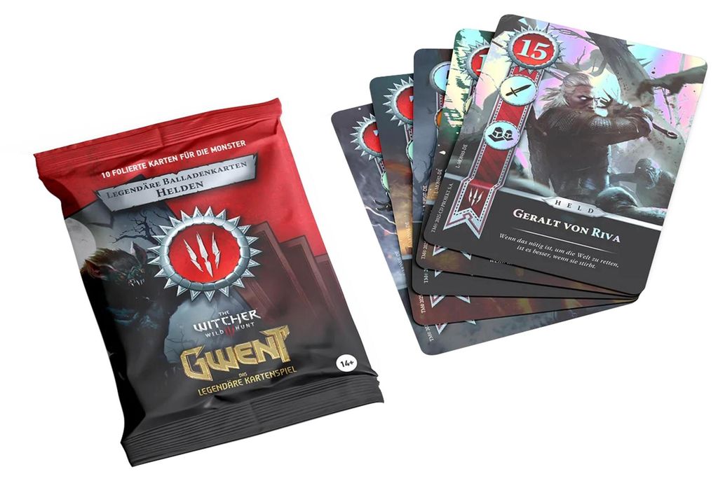 Carte foil di Gwent "Eroi delle ballate" per mazzi mostri Immagine del prodotto 