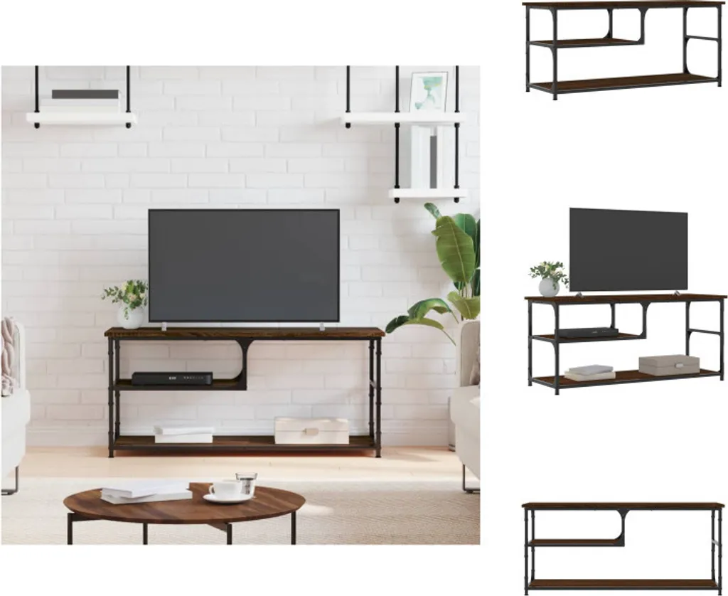 Base TV Industriale vidaXL 103x38x46,5cm - Perfetta per Console e Media