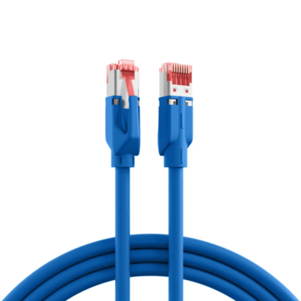 EFB K8054.1,5 Cavo Patch RJ45 Cat.6A S/FTP 1,5m Blu - Alta Qualità EFB