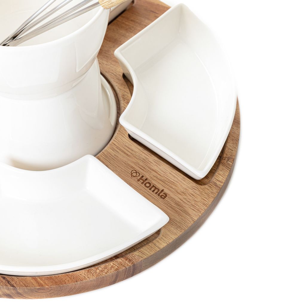 Fondue-Set MOOKA mit drehbarem Boden 27x13 cm Produktbild 4