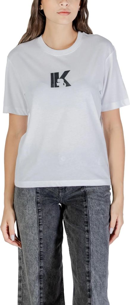 Karl Lagerfeld Jeans Damen T-Shirt Weiß 488398 : Größe - S Größe: S