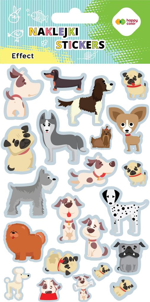 EFFECT Aufkleber - Dogs Happy Color