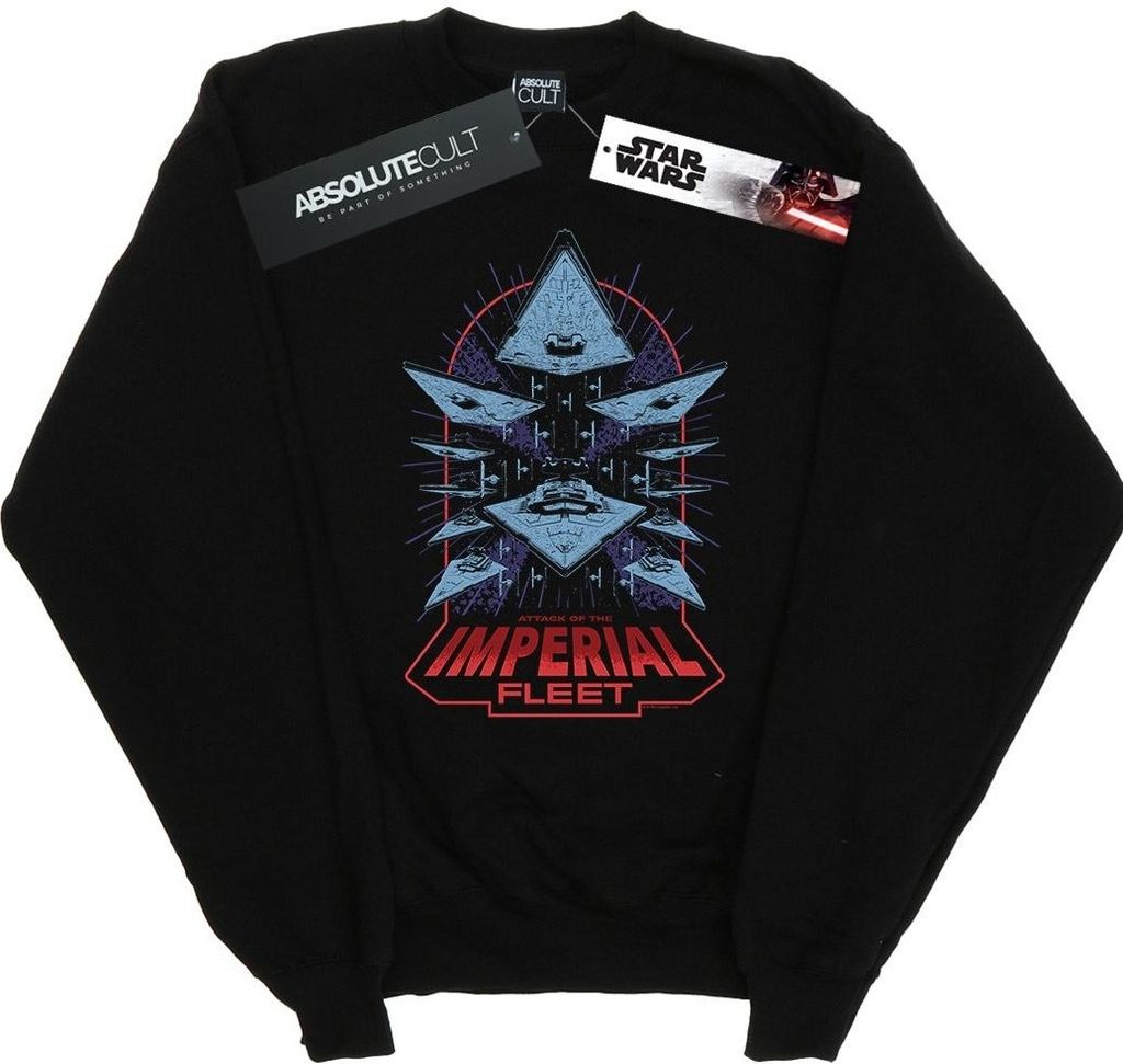 Star Wars - "Attack Of The Imperial Fleet" Sweatshirt für Herren BI45802 (XXL) (Schwarz)
