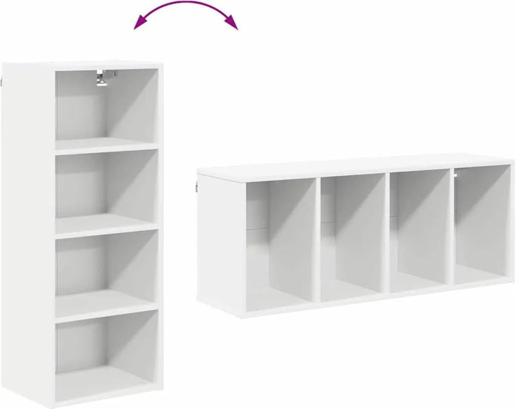 SYFAX™ Pensile Bianco 40x29,5x100 cm | Mobile Legno Multistrato Robusto - 10