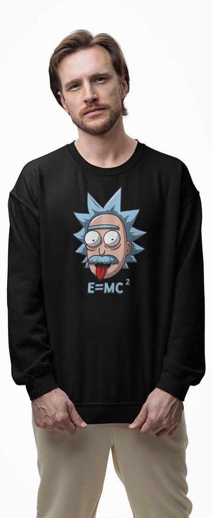 D&B Design Uni Pullover SWMO00054 Rick And Morty Schwarz-Größe XL