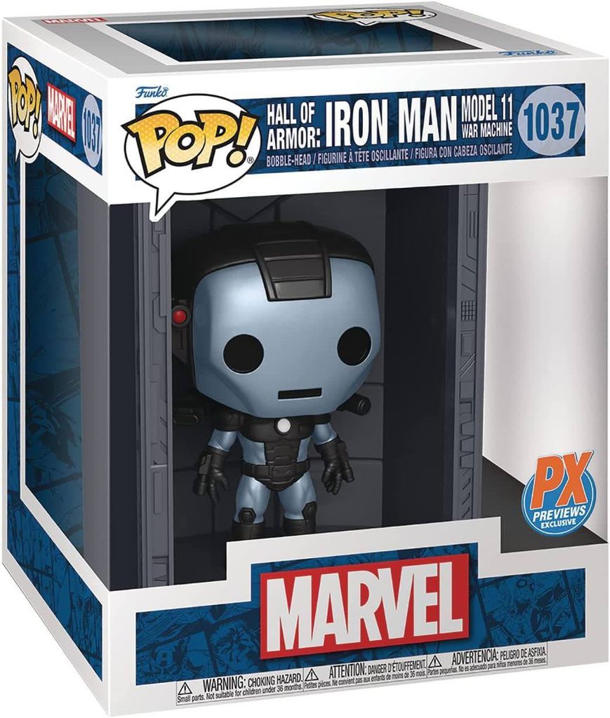 Marvel - Hall Of Armor Iron Man Model 11 War Machine 1037 PX Previews Exclusive - Funko Pop! Deluxe