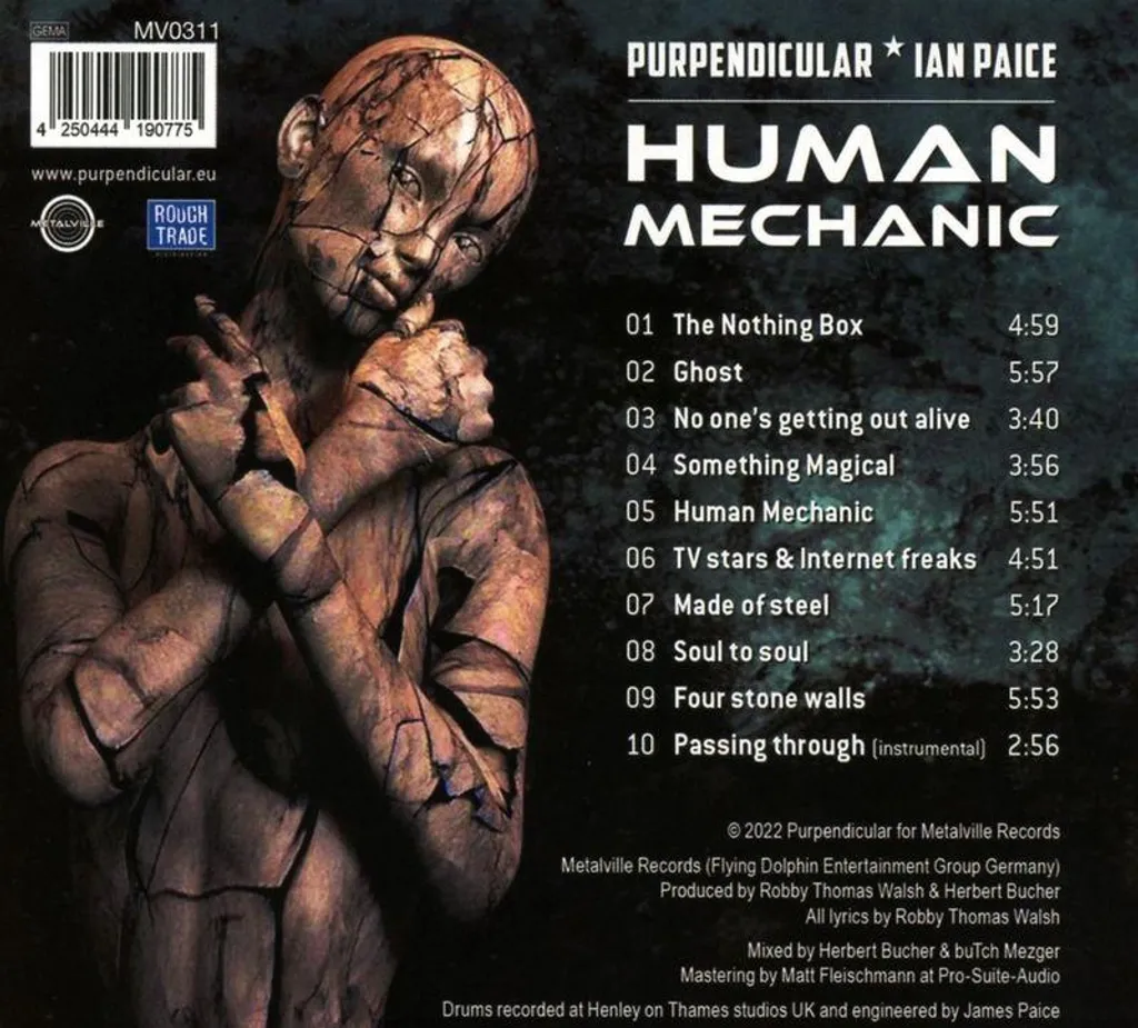 CD Human Mechanic format Digipak résistant finis les boîtiers cassés