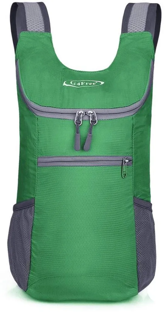 Sac à dos pliable ultra léger vert de 10L pour cyclisme et balades