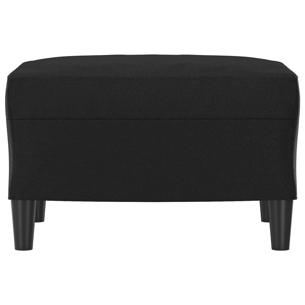 “2026 Modern“ Fußhocker Schwarz 60x50x41cm Kunstleder - Designermöbel 752282 - Sitzhocker