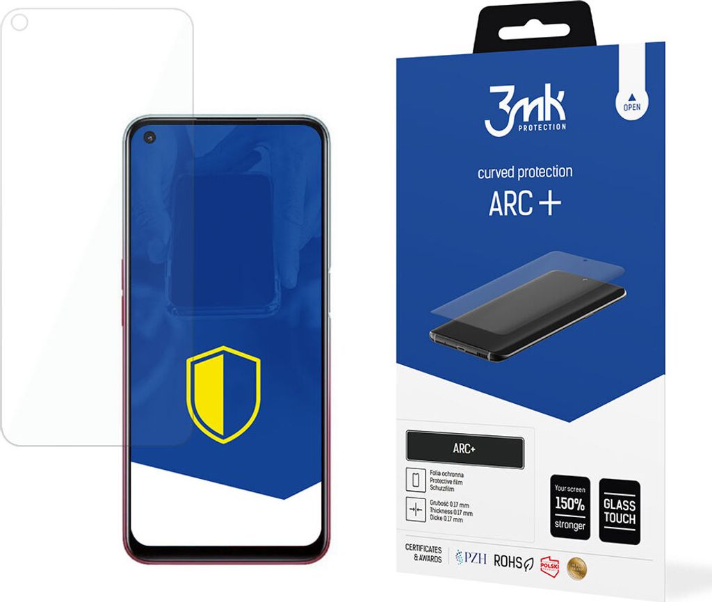 3mk Display Schutzfolie ARC+ für Oppo A73 5G 0,17mm Self-Heal