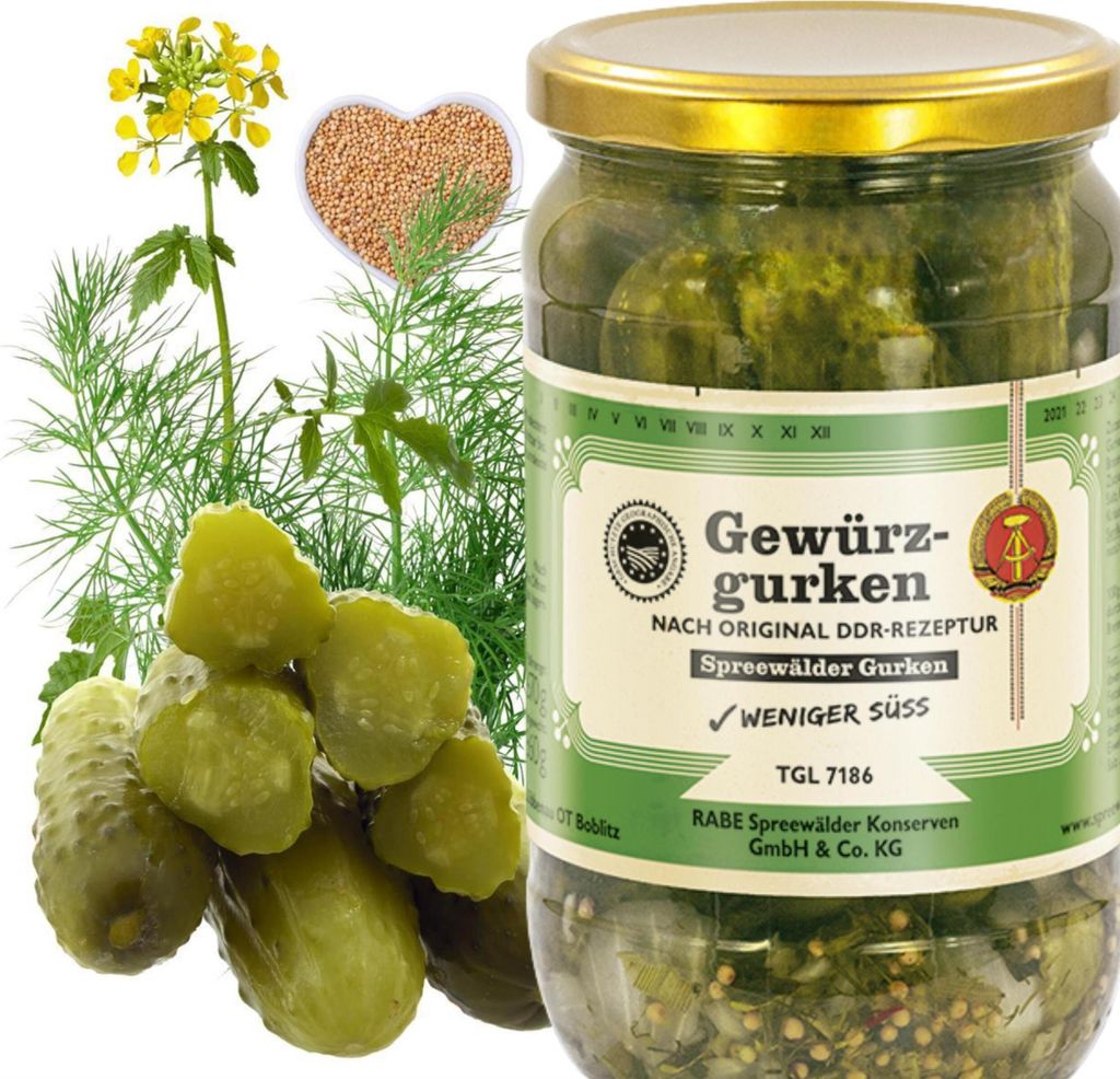 Gewürzgurken nach Original DDR Rezept (720 ml Glas) Produktbild 